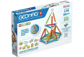 Магнитен конструктор, Geomag, Supercolor, 60 части