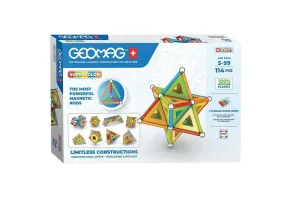 Магнитен конструктор, Geomag, Supercolor Panels, 114 части
