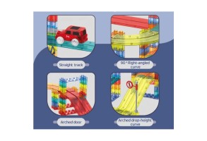 Магнитна писта Gigabyte с етажи и аксесоари 348 елемента - 2
