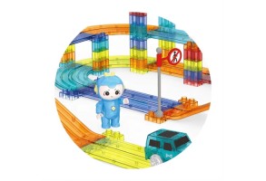 Магнитна писта за деца Fagor с колички и 240 части фигурки - 3