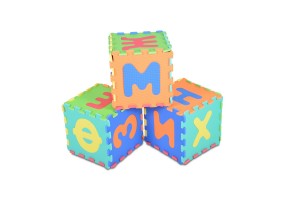 Мек пъзел-килим Moni Toys, Кирилица (А-Я), 30 елемента, многоцветен - 2