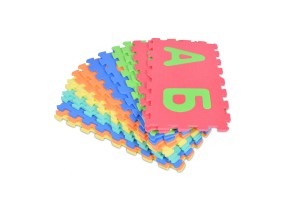Мек пъзел-килим Moni Toys, Кирилица (А-Я), 30 елемента, многоцветен - 3