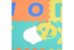 Мек пъзел-килим Moni Toys, Кирилица (А-Я), 30 елемента, многоцветен - 4