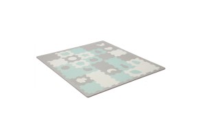 Мек пъзел с форми KinderKraft LUNO SHAPES, мента