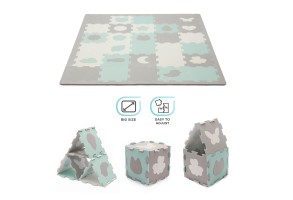 Мек пъзел с форми KinderKraft LUNO SHAPES, мента - 9