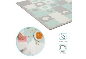 Мек пъзел с форми KinderKraft LUNO SHAPES, мента - 11