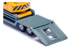 Метална играчка Siku Super - Камион с ремарке и багер - 3