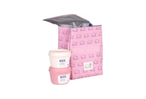 Milan Чанта за храна 460, с 2 кутии, 3.5 L, светлорозова - 2
