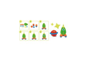 Milan Тесто за моделиране Soft Dough Glitter, 142 g, 5 цвята - 4