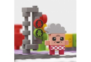 Мини вафлен конструктор "Градски център" 280 части - Кръстовище - 4
