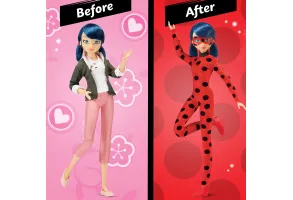 MIRACULOUS Калинката и Котарака Фигура герой Маринет с костюм на Калинката и Kwami - 5