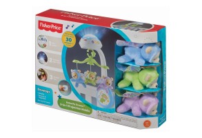 Музикална въртележка за кошара, легло и количка Fisher Price Мечета пеперуди 3в1 - 9