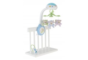 Музикална въртележка за кошара, легло и количка Fisher Price Мечета пеперуди 3в1 - 3