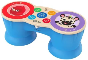 Музикална играчка, Hape, Baby Einstein, Дървен сензорен барабан, 26.3 x 10.8 х 10 cm