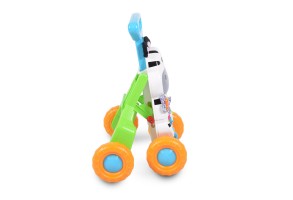 Музикална играчка за прохождане Moni, Little Zebra 2в1, многоцветен - 2