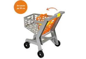 My Market, Детска количка за пазаруване със седалка за кукла - 4