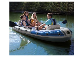 Надуваема лодка комплект INTEX Excursion 4 - 2