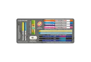 Несесер COOCAZOO Tropical Blue 23 x 12,5 x 6, - 12 бр. средства - пишещи BIC, острилка Deli, микс - 5