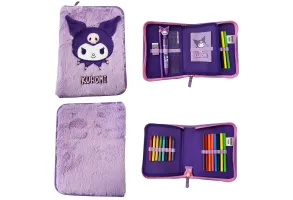 Несесер за училище Cerda Hello Kitty Kuromi, плюшен, 1 отделение, пълен