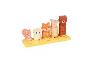 Низанка за броене с животни - Woodland Animals