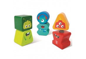 Образователен комплект, Hape, Приятели чудовища, 3 броя