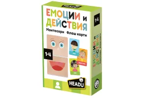 Образователен комплект, Headu, Montessori, Емоции и действия, 40 части