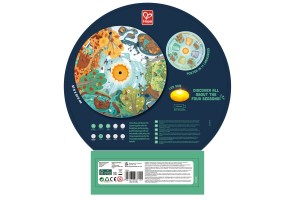 Образователен пъзел за под, Hape, Четири сезона, 57.5 см, 16 части - 4