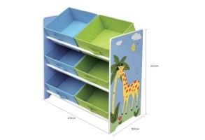 Органайзер за Играчки GINGER HOME, Етажерка за Детска Стая с Кутии за Съхранение, SAVANNA - 5