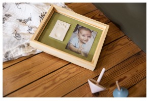 Отпечатък - Baby Art Pure Frame рамка, цвят Natural, с органична глина - 6