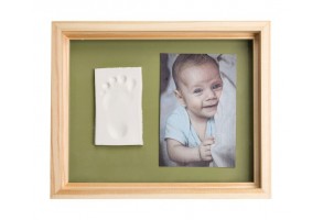Отпечатък - Baby Art Pure Frame рамка, цвят Natural, с органична глина - 2