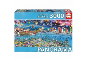 Панорамен пъзел, Educa, Живот, 3000 части