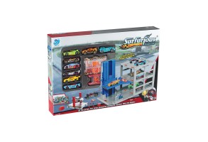 Триетажен паркинг с 8 метални колички Surfurious Raya Toys, 48 части - 2