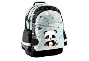 PASO PANDA Rainbow ученическа раница