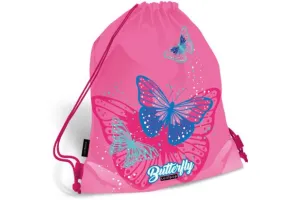 PINK BUTTERFLY комплект 3 в 1 - раница, несесер, спортна торба - 2
