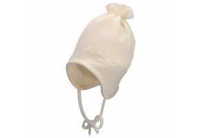 Плетена бебешка шапка в екрю, Sterntaler - 2