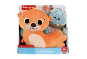 Плюшена сензорна играчка видра за игра по корем 2 в 1 Fisher Price