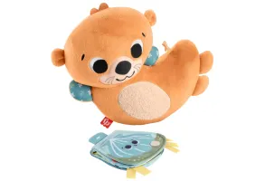 Плюшена сензорна играчка видра за игра по корем 2 в 1 Fisher Price - 2