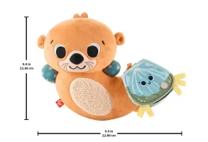 Плюшена сензорна играчка видра за игра по корем 2 в 1 Fisher Price - 3