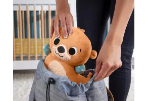 Плюшена сензорна играчка видра за игра по корем 2 в 1 Fisher Price - 7