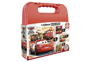 Прогресивен пъзел, Educa, Колите 4 в 1, 12/16/20/25 части