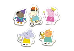 Прогресивен пъзел, Educa, Peppa Pig, 5 в 1, 3/4/4/4/5/ части - 2