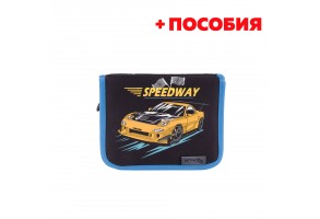 Pulse Несесер Speedway, пълен, сиво-син