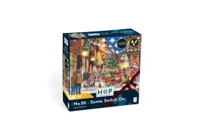 Пъзел 500 части  - Дядо Коледа пали светлините - The House of Puzzles