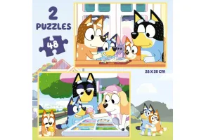 Пъзел, Educa, Bluey в куфарче, 2 х 48 части - 3