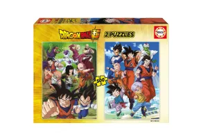 Пъзел, Educa, Dragon Ball 2 в 1, 2 х 500 части