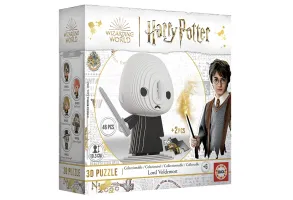 Пъзел, Educa, Мини фигурка, Лорд Волдемор 3D, 46 части