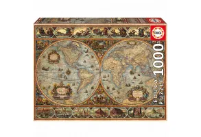 Пъзел, Educa, Светът, 1000 части