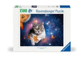 Пъзел Ravensburger 1500 ел. - Котки в космоса