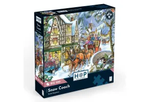 Пъзел с едри части 500 - Дилижанс в снега – The House of Puzzles