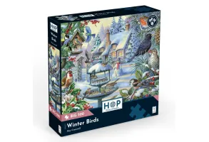 Пъзел с едри части 500 - Зимни птици – The House of Puzzles